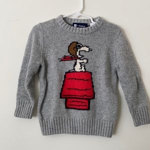 Peanuts by Baby GAP. Soft and warm sweater with Snoopy